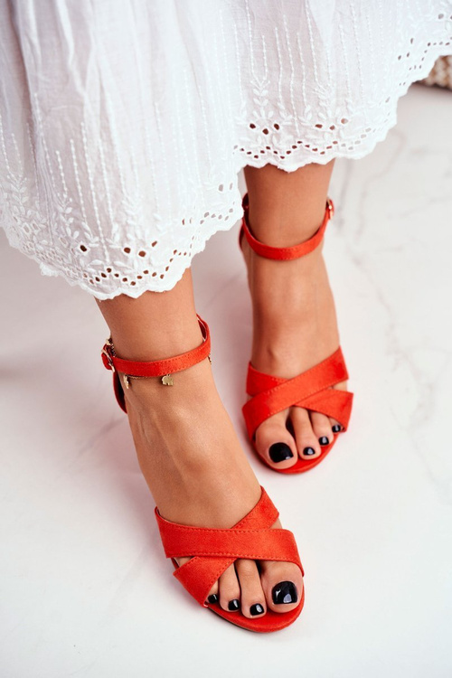 Жіночі босоніжки еко-замша Orange Lady Milion