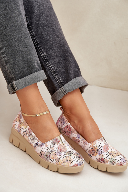 Жіноче Взуття З Ажурним Візерунком На Підборах Багатоколірне Лісвія