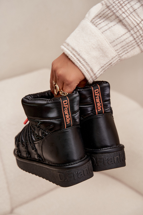 Жіночі зимові черевики на платформі DFranklin DFSH370020 Чорні