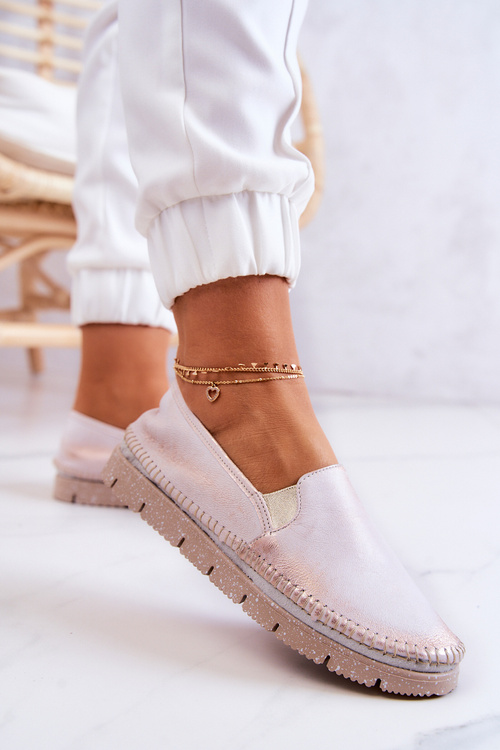 Жіночі шкіряні туфлі Maciejka 03512-28 світло-рожевий