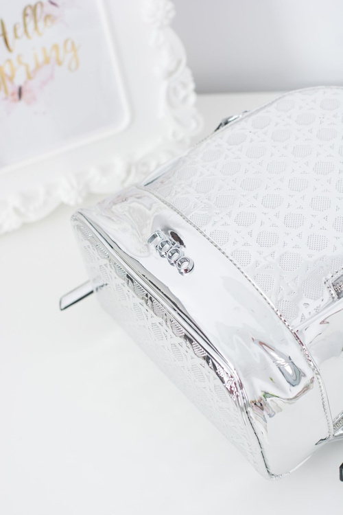 Срібний дизайнерський рюкзак NOBO