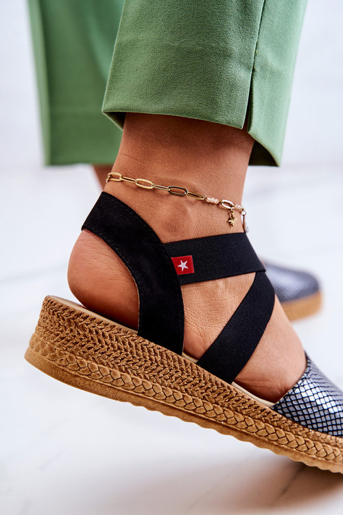 Модні жіночі еспадрільї Big Star JJ276035 Чорні