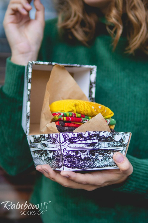 Шкарпетки Rainbow Socks Burger Socks 2 пари