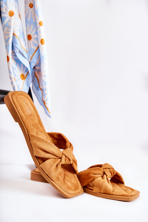 Жіночі модні замшеві тапочки Camel Lorrie