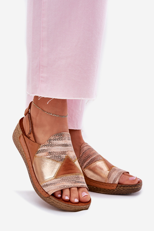 Жіночі Замшеві Сандалі На Платформі З Плетінням Maciejka L7067-29 Коричневі