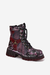Шкіряні робочі черевики жіночі Maciejka 07072-23 бордо