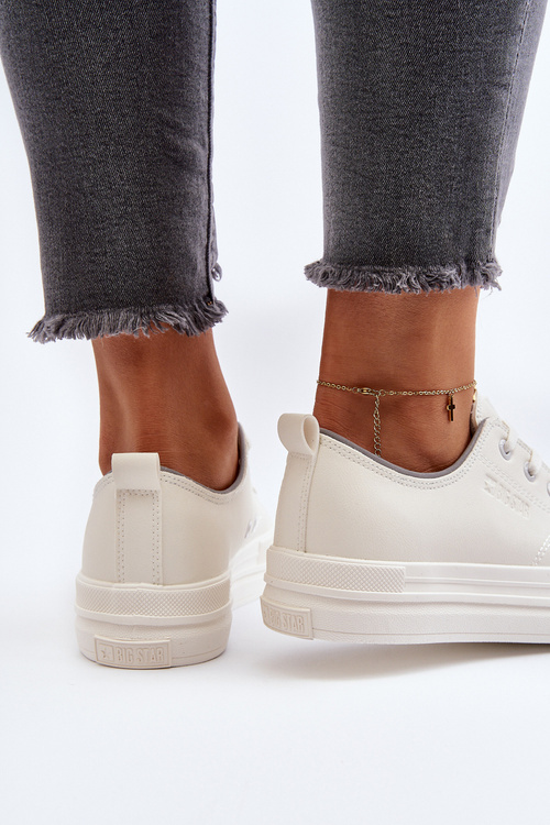 Жіночі кросівки з екошкіри Big Star NN274847 Білі