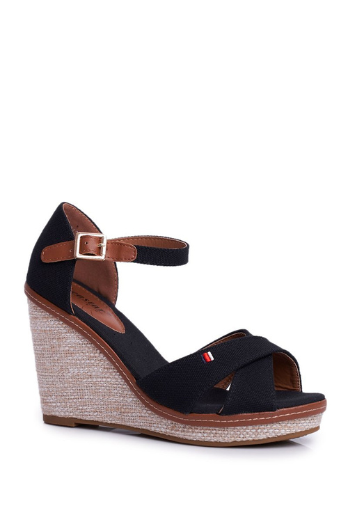 Жіночі босоніжки чорні LaMane