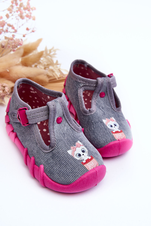 Взуття для котів Papcie Befado 110P480 сіро-рожевий