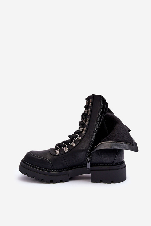 Шкіряні черевики Trapper з м'якою підкладкою Black Dannae