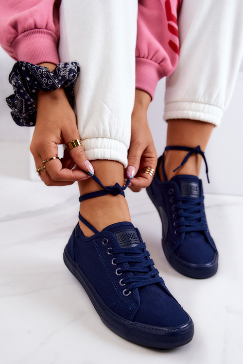 Жіночі низькі кросівки Big Star JJ274067 Темно-синій