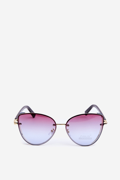 Жіночі сонцезахисні окуляри зі вставками з парчі UV400 чорно-золоті