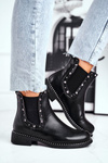 Жіночі чоботи Jodhpur Чорні Видимі