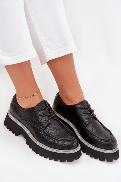 Жіночі Мокасини З Шнурівкою Big Star NN274052 Чорні