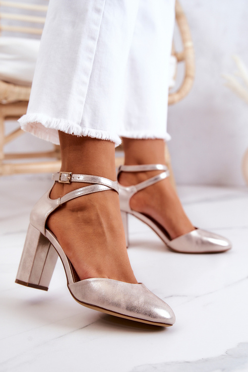 Шкіряні туфлі Sergio Leone SK851 Gold