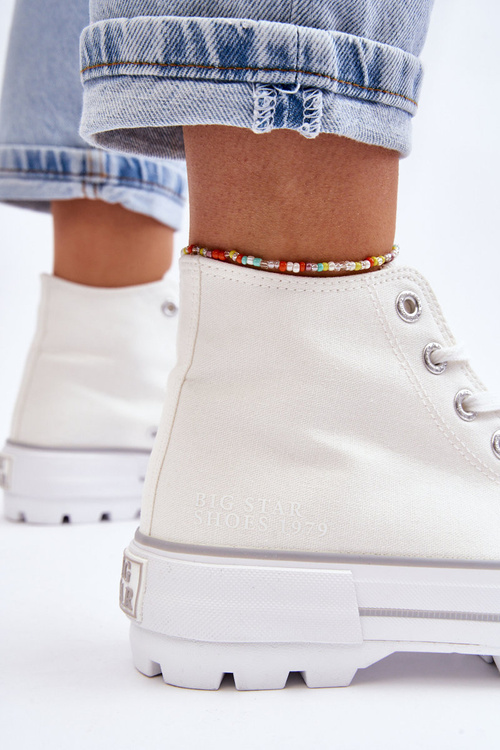 Високі кросівки на платформі Big Star LL274156 Білі