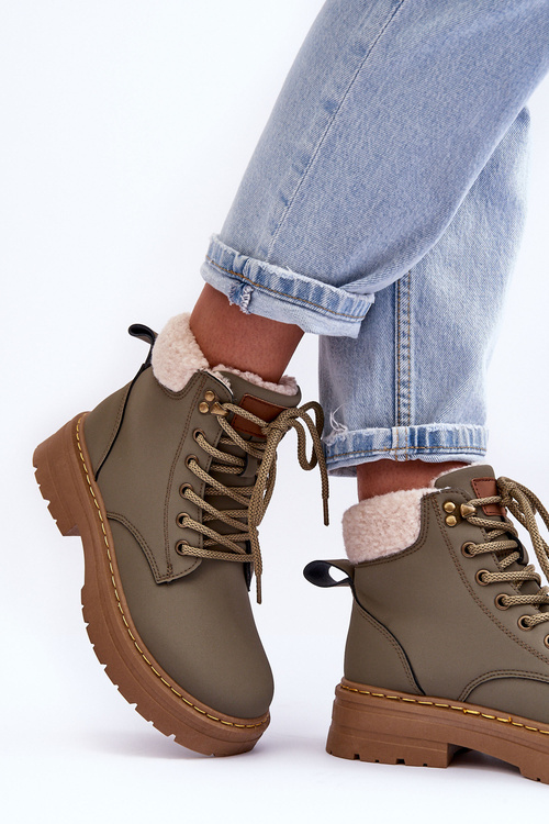 Жіночі трепери на хутряній підкладці Green Jette