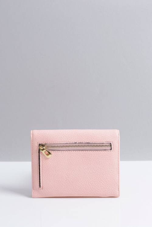 Маленький жіночий гаманець пудрово-рожевого кольору