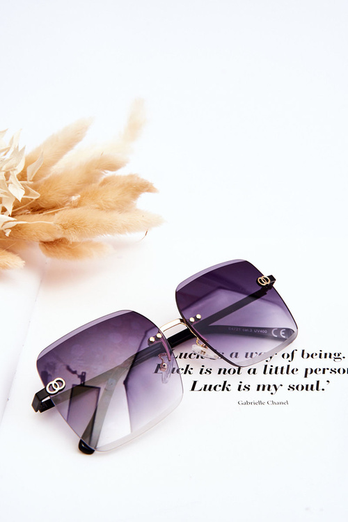 Великі жіночі сонцезахисні окуляри 400UV E4721 Gradient Black