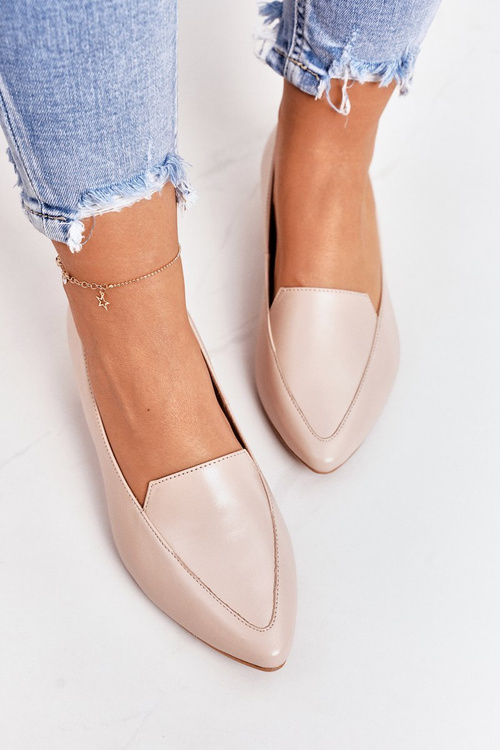 Лофери на золотих підборах Laura Messi 2013 Beige