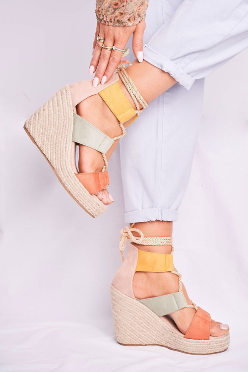 Жіночі босоніжки на еспадрільях Anchor барвисті Beautiful One