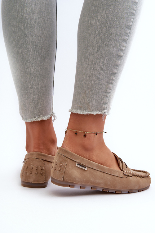 Жіночі бежеві лофери зі штучної шкіри Celoria