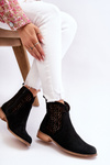 Замшеві чоботи Nicole 2791/028 Black