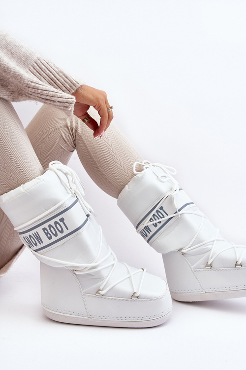 Жіночі високі зимові черевики білі Venila