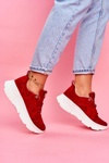 Жіноче спортивне шкіряне взуття GOE Red FF2N3017