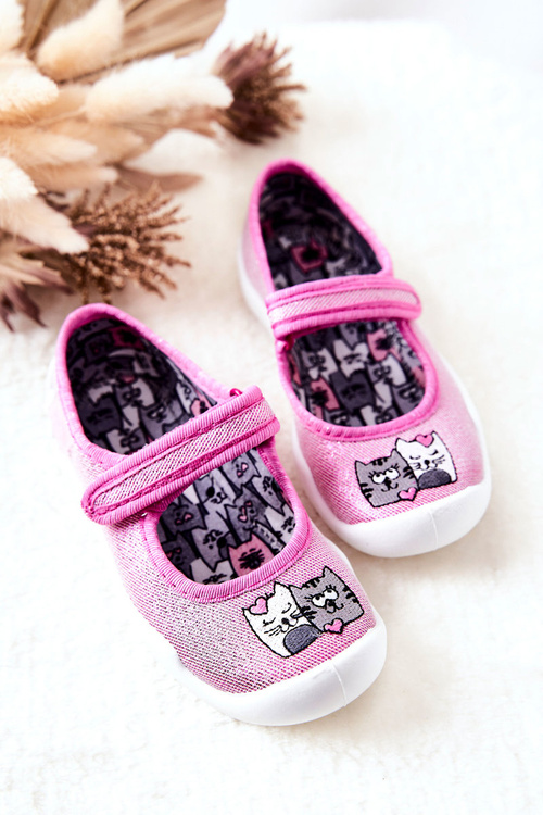 В'єтнамки Ballerinas Befado Cats 114X465 Pink
