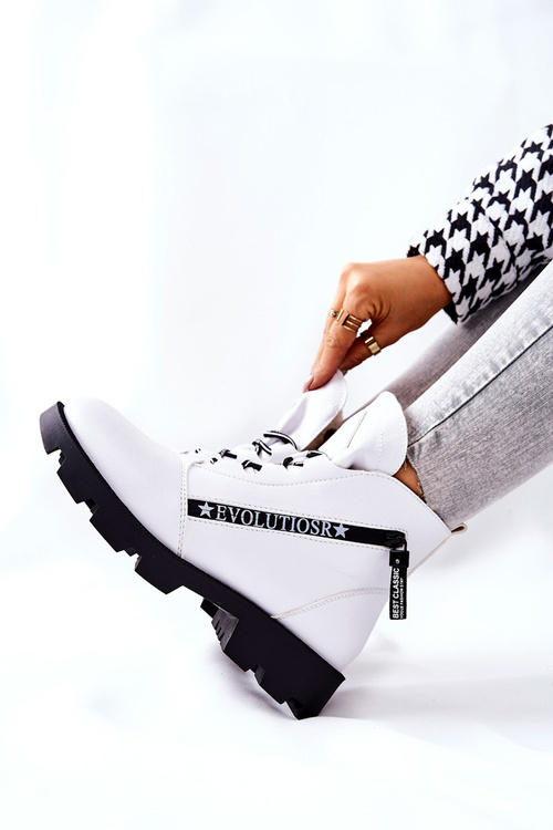 Чоботи з флісовою підкладкою Sergio Leone Білі TR740