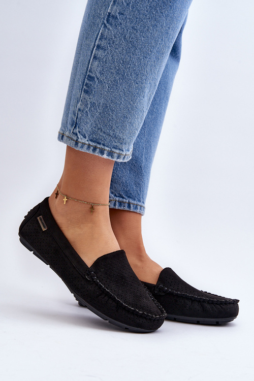 Жіночі чорні лофери Rasirna