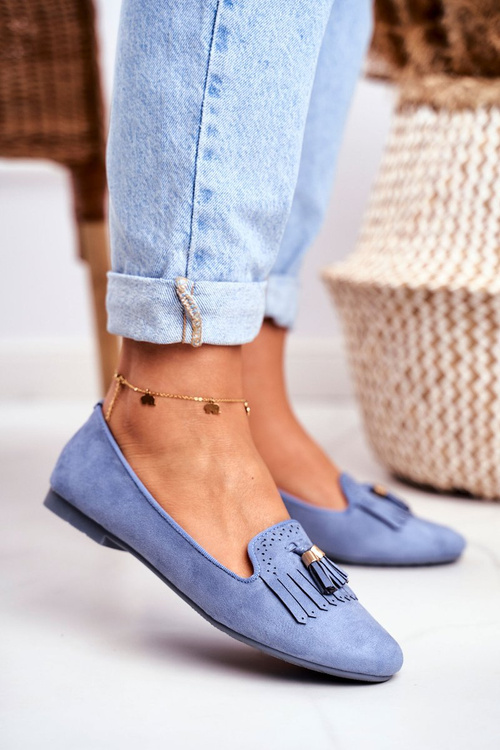 Жіночі лофери Blue Lords Fringe Blue Therese