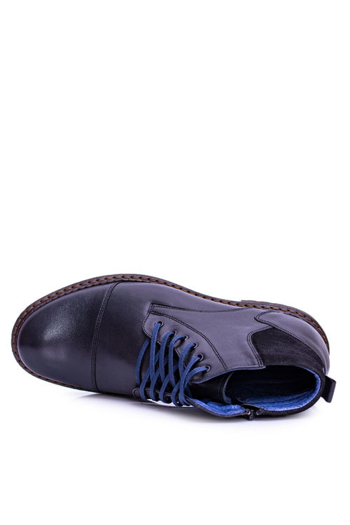 Чоловічі шкіряні черевики Нікополь Чорні форди