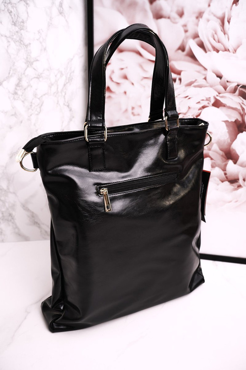 Сумка-шоппер зі знімним ремінцем LAURA BIAGGI Suede Black