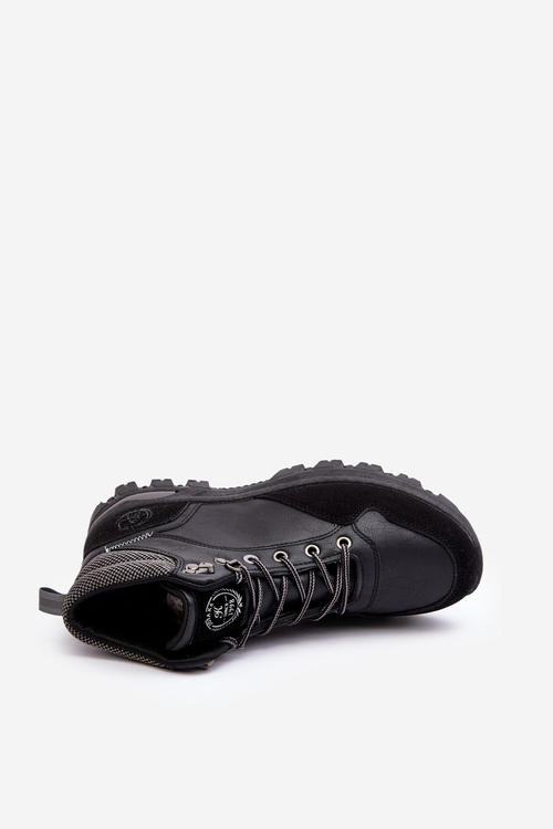 Чоловіче трекінгове взуття Черевики на шнурівці Salomene чорного кольору