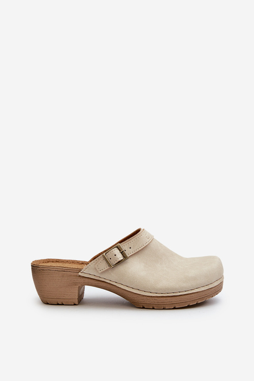 Жіночі туфлі на низькому каблуці Inblu BL000004 Бежеві