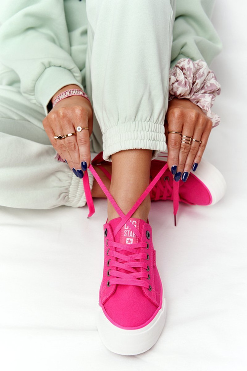 Жіночі кросівки на платформі BIG STAR HH274054 Фуксія