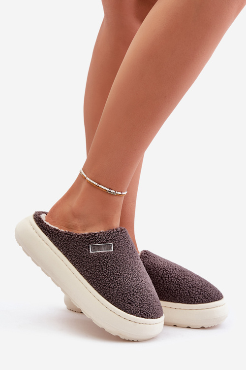 Теплі тапочки на товстій підошві Big Star MM274134 Dark Grey