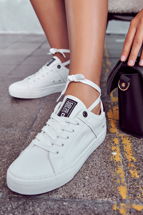 Шкіряні кросівки Big Star JJ274211 біло-чорні