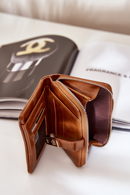 Лакований Жіночий Гаманець Коричневий Yathika