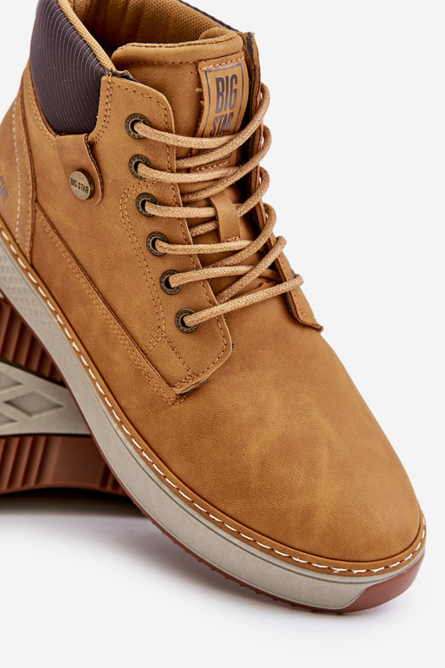 Чоловічі черевики на шнурівці Big Star OO174561 Hi-Poly System Camel