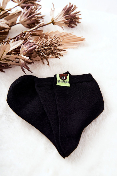 Шкарпетки дитячі з ведмедиком Чорні