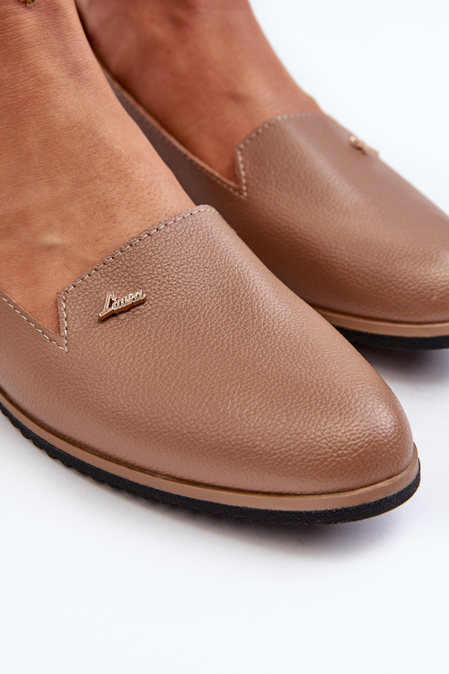 Жіночі коричневі лофери Enzla на плоскій підошві