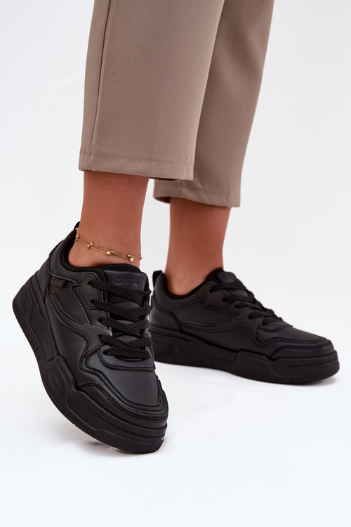 Жіночі Кросівки На Платформі Big Star SS274589 HI-POLY SYSTEM Чорні