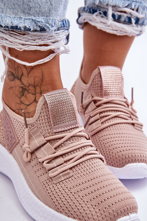 Жіноче спортивне взуття без шнурівки Рожеве Тримай мене!