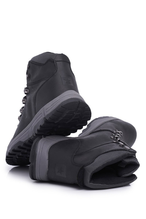 Чоловічі трекінгові черевики шкіряні Big Star Black EE174201