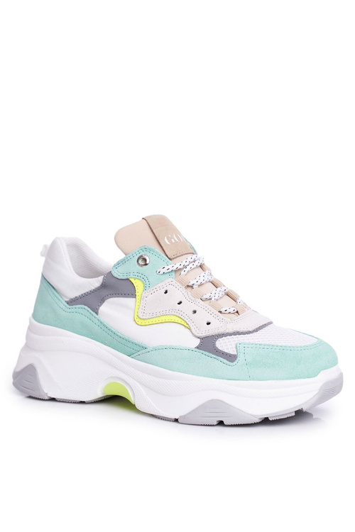 Жіноче спортивне шкіряне взуття GOE White Mint FF2N3011