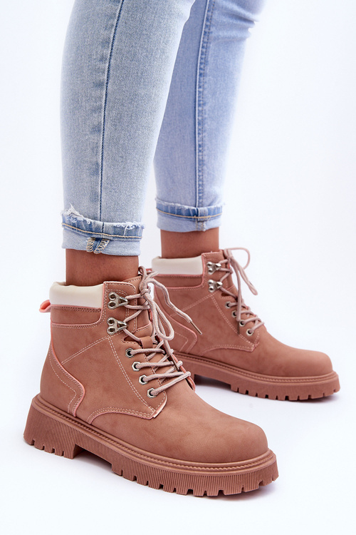 Жіночі шкіряні черевики Trapper Pink Poles