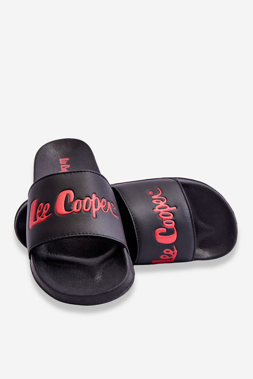 Чоловічі легкі тапочки Lee Cooper LCW-23-42-1730 чорно-червоні